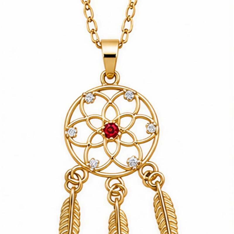 Collar con dije de atrapasueños
